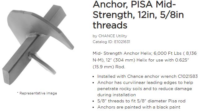 Anchor 12in Midstrength